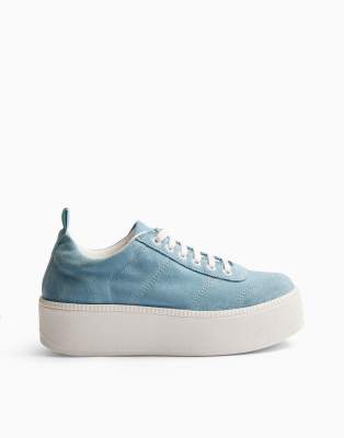 plain blue trainers