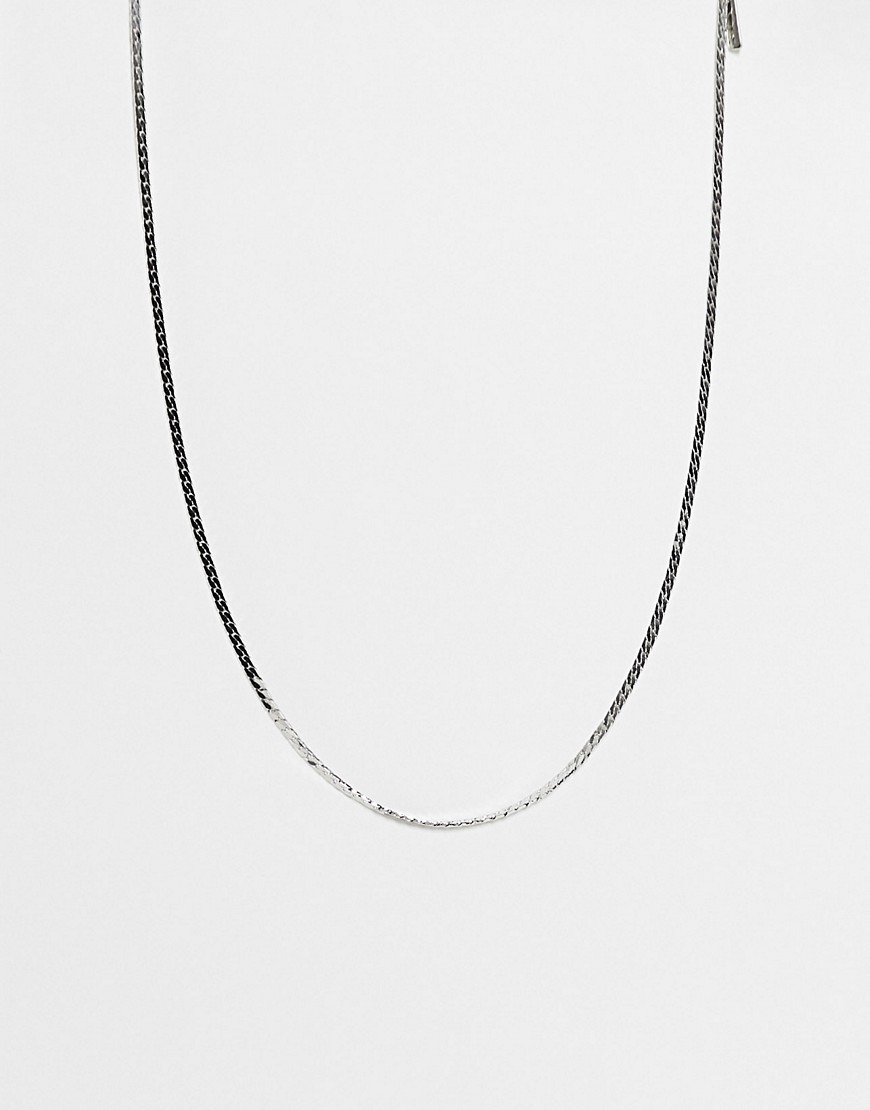 Topshop choker chain necklace in silver