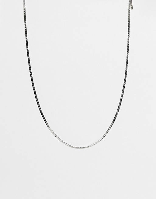 Topshop choker chain necklace in silver
