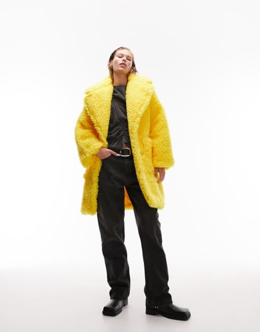 Asos 2024 mustard coat