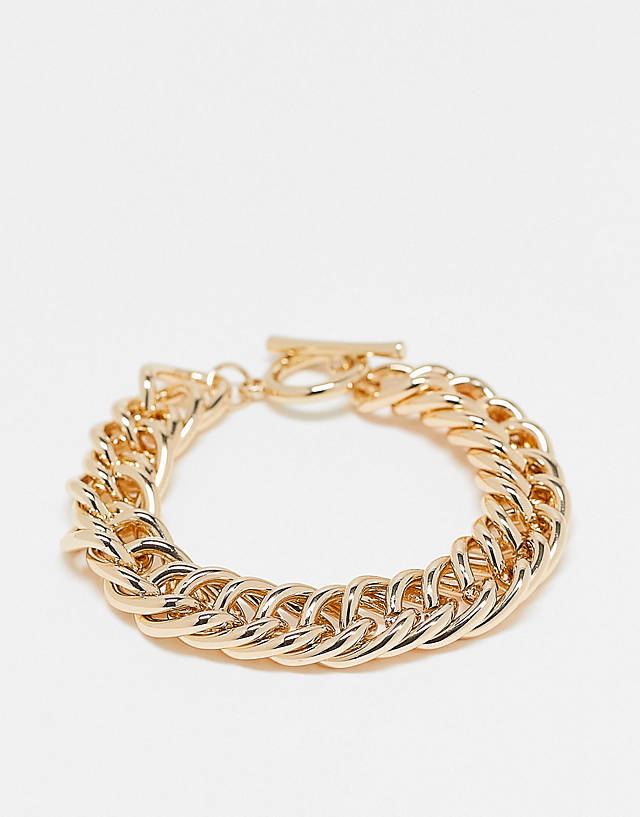 Topshop - chunky chain bracelet in gold
