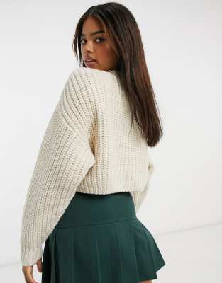 ivory cropped sweater