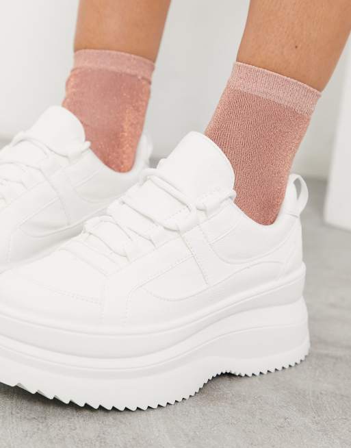 Topshop white best sale chunky trainers