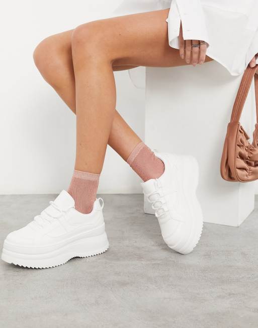 White store topshop trainers