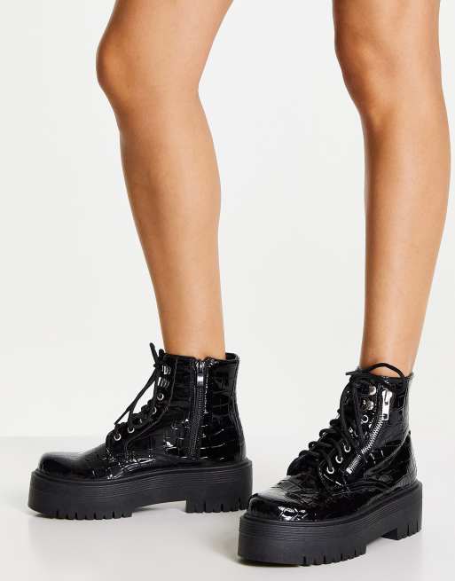 Topshop croc hot sale boots