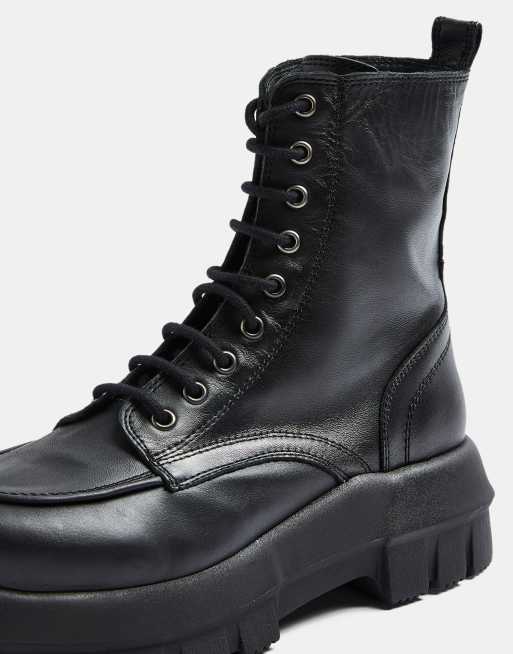 Topshop hot sale military boots