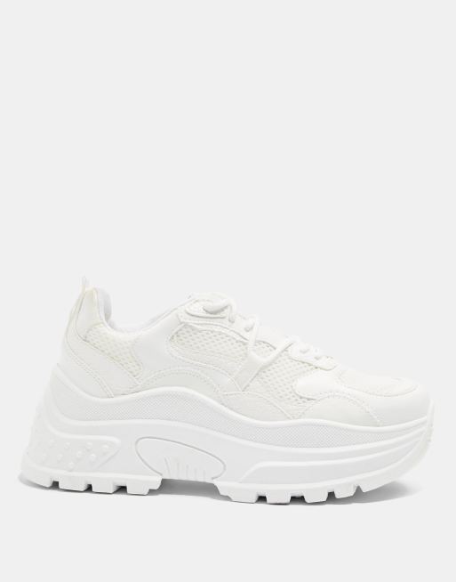 Topshop white store chunky trainers