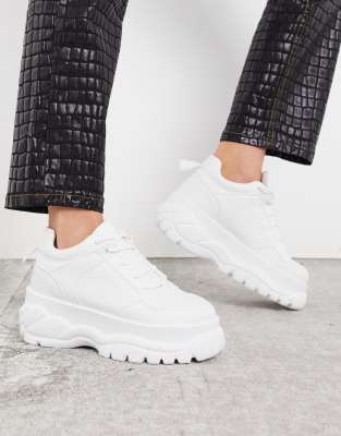 white chunky trainers topshop