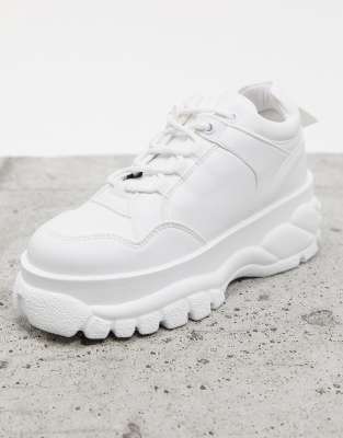 white chunky trainers topshop