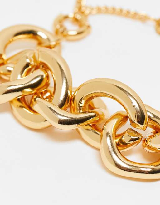 Gold Chunky Chain Link Phone Wrist Strap