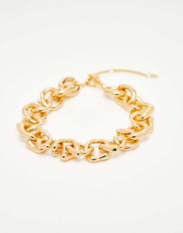 Topshop chunky vintage link chain necklace