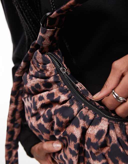 Topshop - Cian - Borsa a tracolla leopardata, 3 di 4
