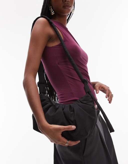 Topshop Cian crossbody bag in black, 3 of 4