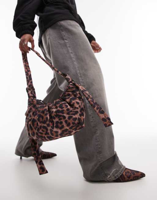 Topshop Cian crossbody bag in leopard, 2 of 4