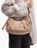 [Topshop] Topshop Cian crossbody bag in mink-Brown One Size Mink