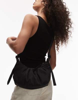 Topshop - Cian - Umhängetasche in Schwarz