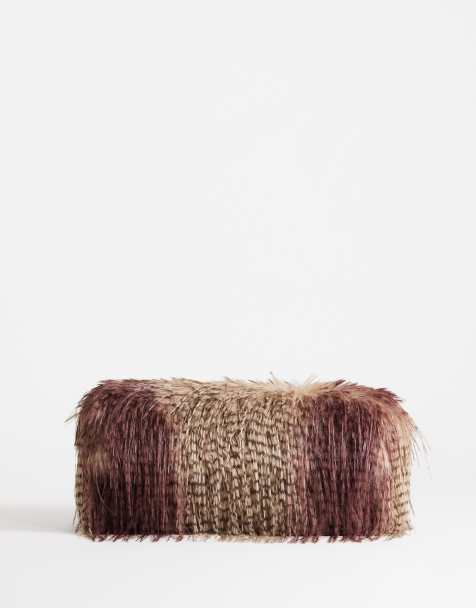 Topshop Ciara Oversize-Clutch mit großer Umschlagklappe in Burgunderrot-Mix - view 1
