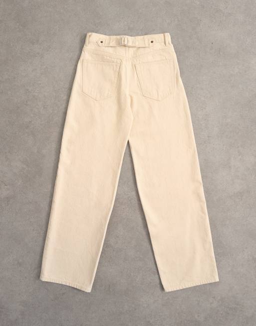 Topshop – Cinch – Beige, avslappnade jeans med låg midja, 7 av 7