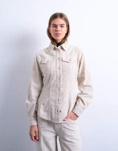 Cinch detail shirt in pearl cord