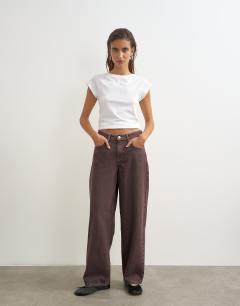 Cinch low rise relaxed jean in chocolate