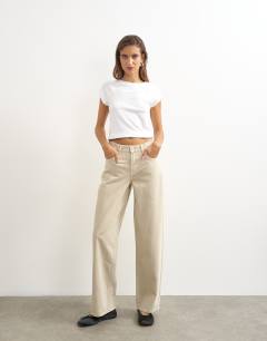 Cinch low rise relaxed jean in oat