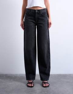 Cinch low rise relaxed jean in washed black