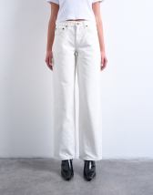 Topshop Cinch low rise relaxed jean in white