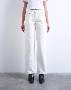 Cinch low rise relaxed jean in white