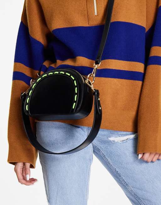 Cindy half moon stitch crossbody bag ASOS