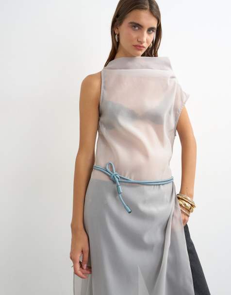 Topshop - Cinturón azul aciano estilo cordón - view 1