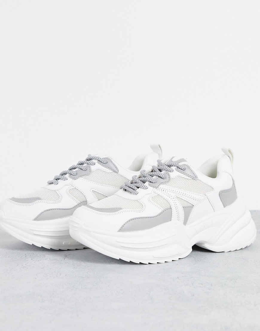Topshop City Chunky Sneakers in White