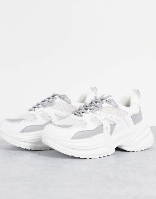 Topshop City Chunky Sneakers in White