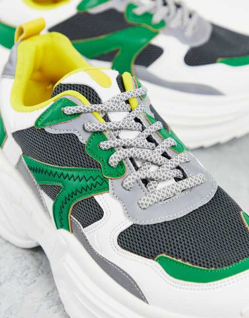 Topshop - City - Chunky sneakers verdi, 2 di 4