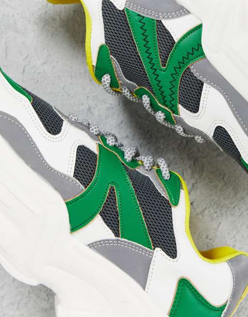 Topshop - City - Chunky sneakers verdi, 4 di 4