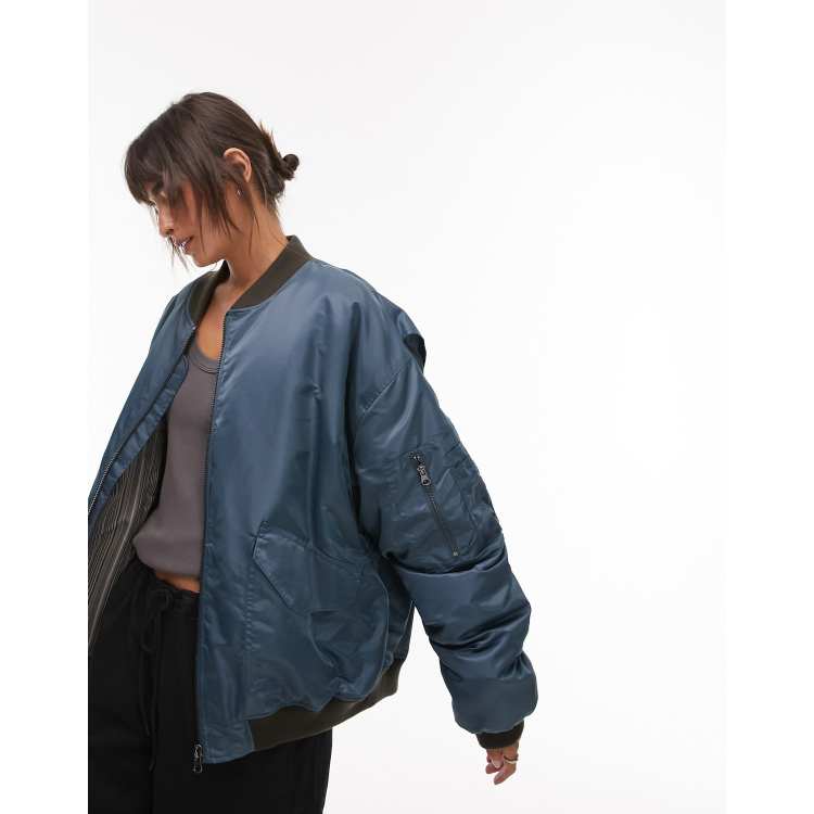 Topshop hot sale navy jacket
