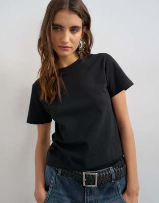 Topshop classic tee in black