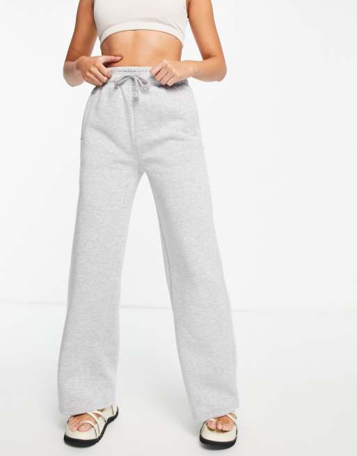 Topshop clean straight leg jogger in grey