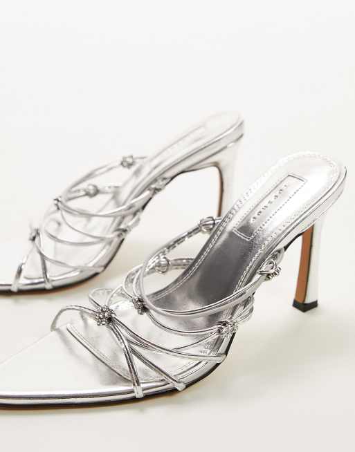 Topshop discount silver sandals