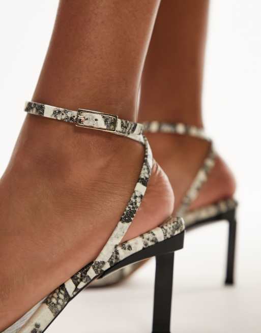 Topshop snake 2025 print heels