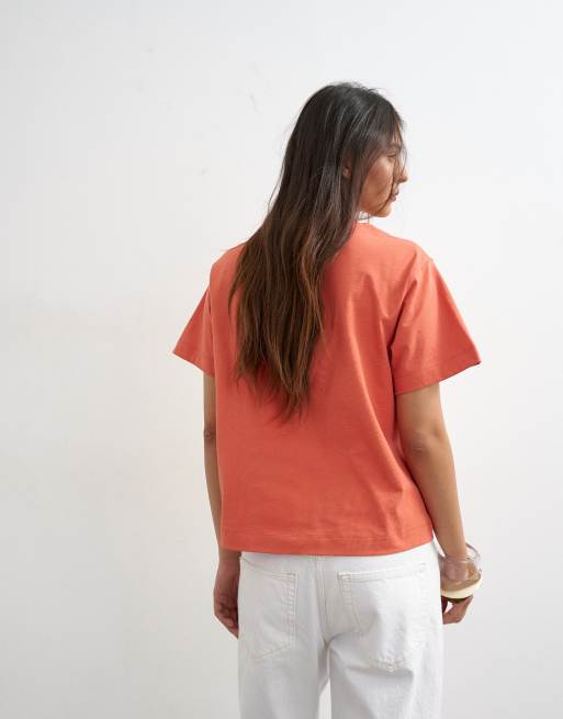 Topshop Club Tropic graphic boxy tee in red, 3 of 4