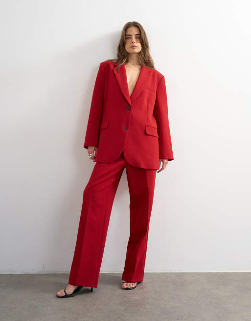 red blazer dress topshop Red classy blazer dress. Never worn, but without tags