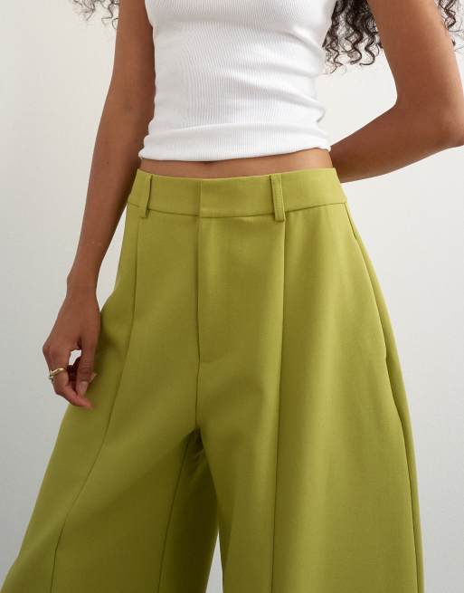 Topshop co ord barrel-bukser i oliven, 5 af 5