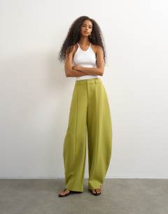 Co ord barrel trousers in olive