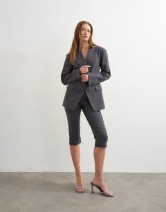 Co ord bengaline capri in slate