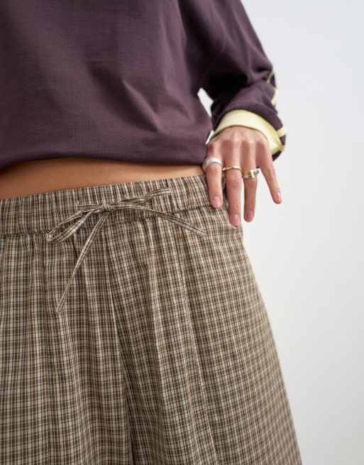 Topshop co-ord bukser med hesteskoform og tern, 2 af 5