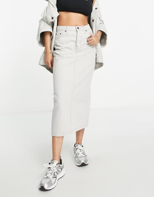 Denim pencil skirt clearance topshop