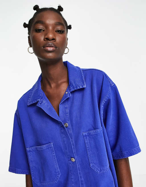 Topshop oversized 2024 denim shacket