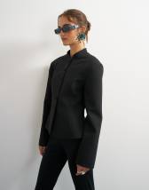 Topshop co ord drummer jacket in black