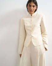 Topshop co ord drummer jacket in ecru