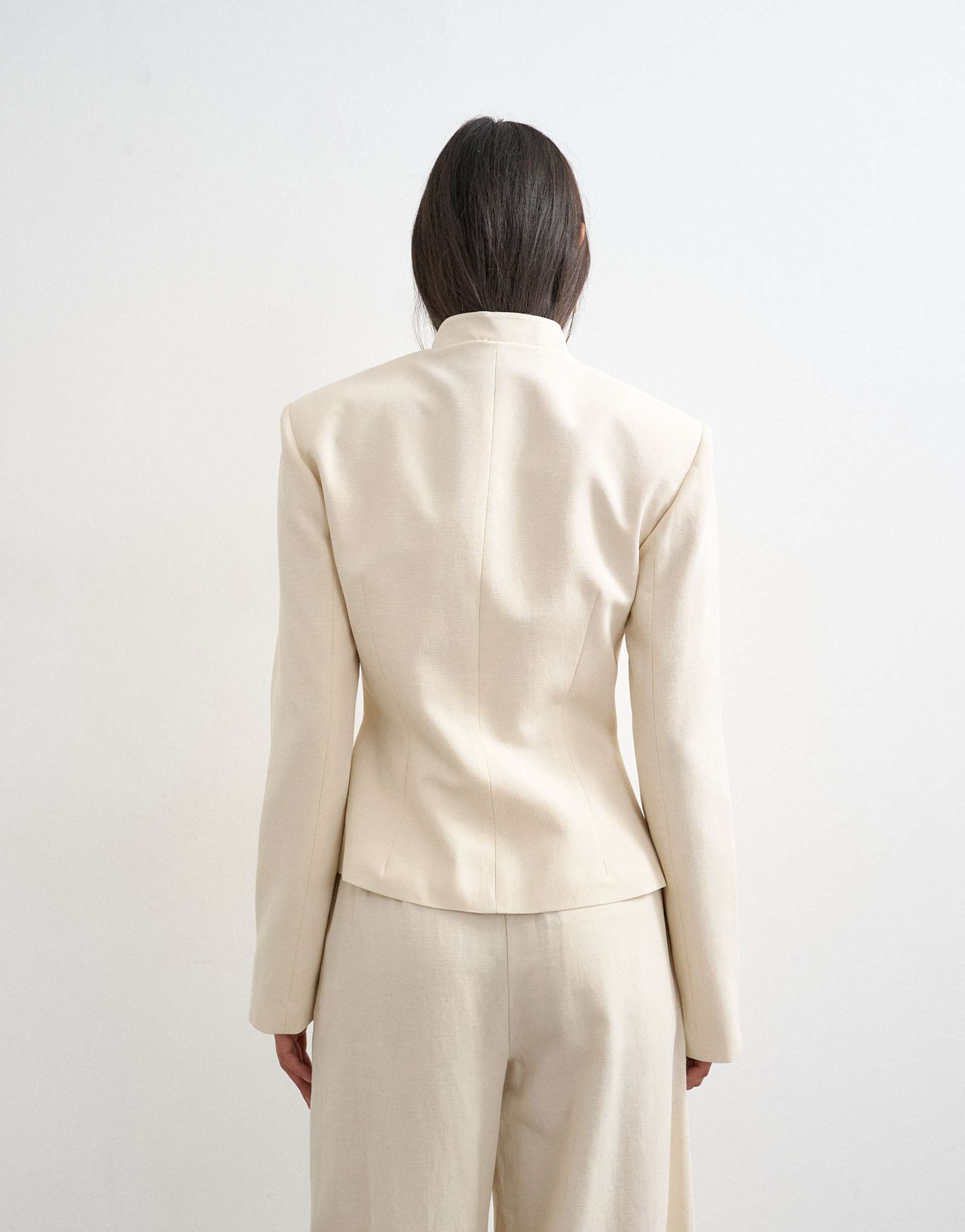 Co ord drummer jacket in ecru from Topshop